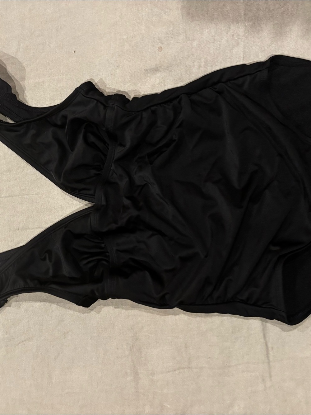 Kona Sol Black One-Piece Swimsuit with Wide Straps